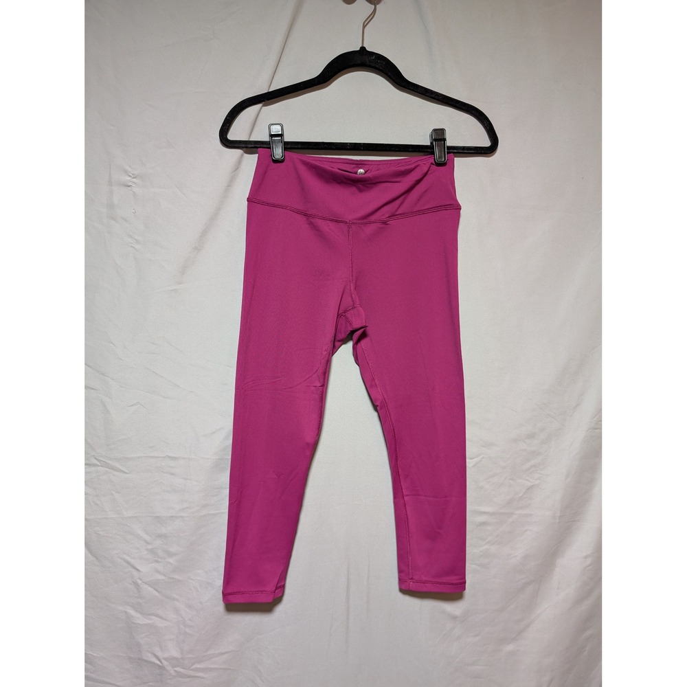 90 Degree by Reflex Fuchsia Magenta Capri Leggings Stretch Women's Medium‎